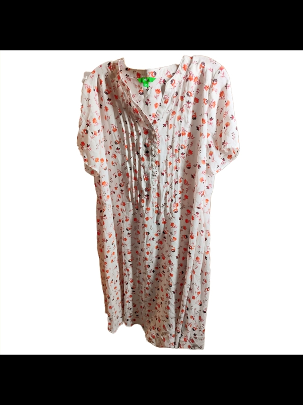 dip Floral Pin tucked Mini Dress